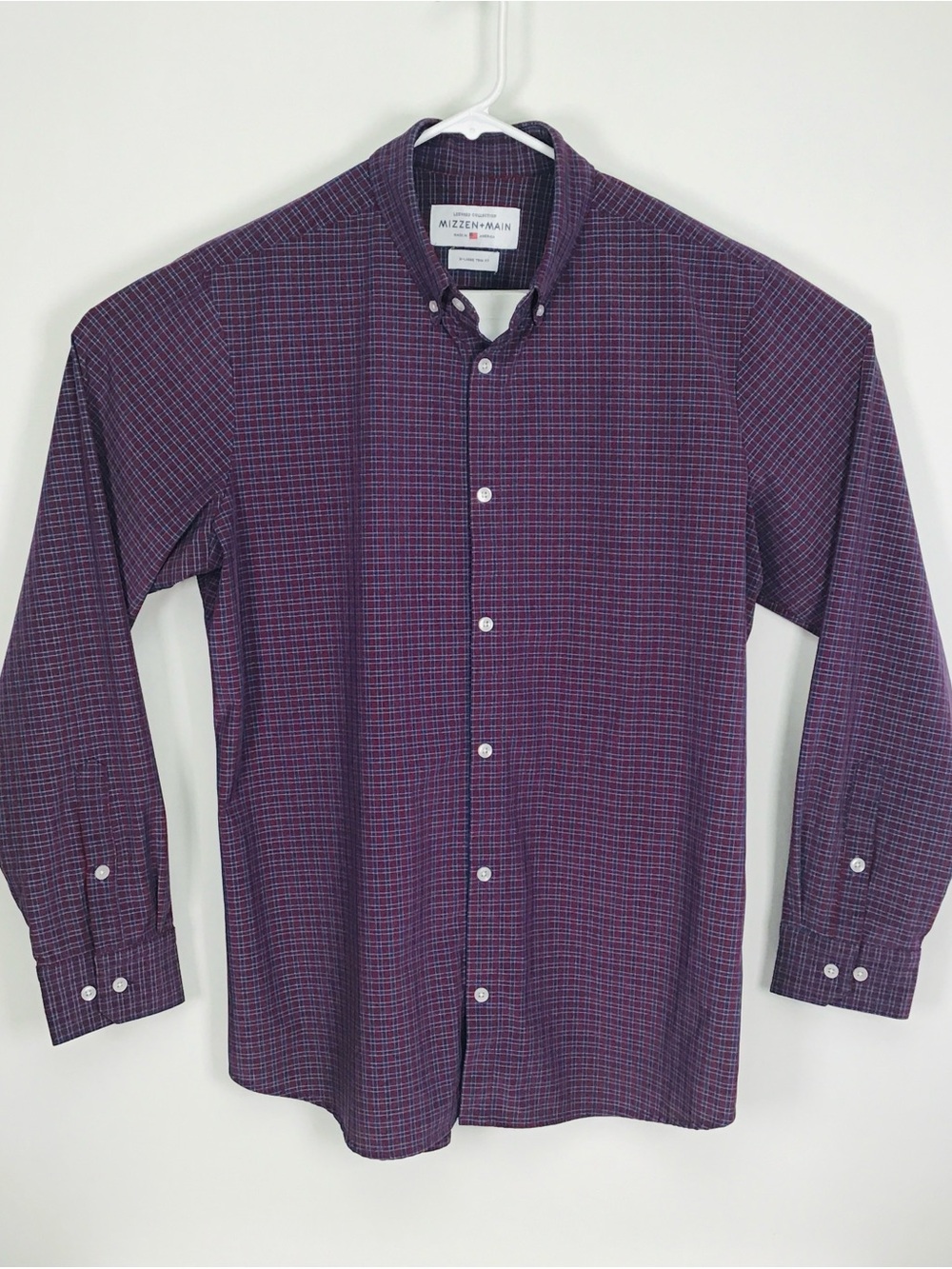 Mizzen+Main Leeward Collection made in USA long sleeve button down shirt XL